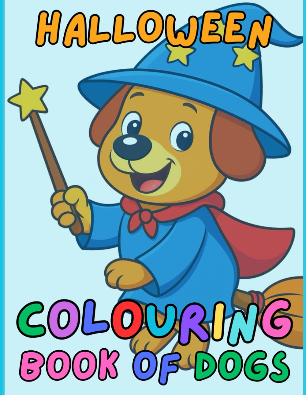 Halloween Colouring Book Of Dogs for children aged 3-10