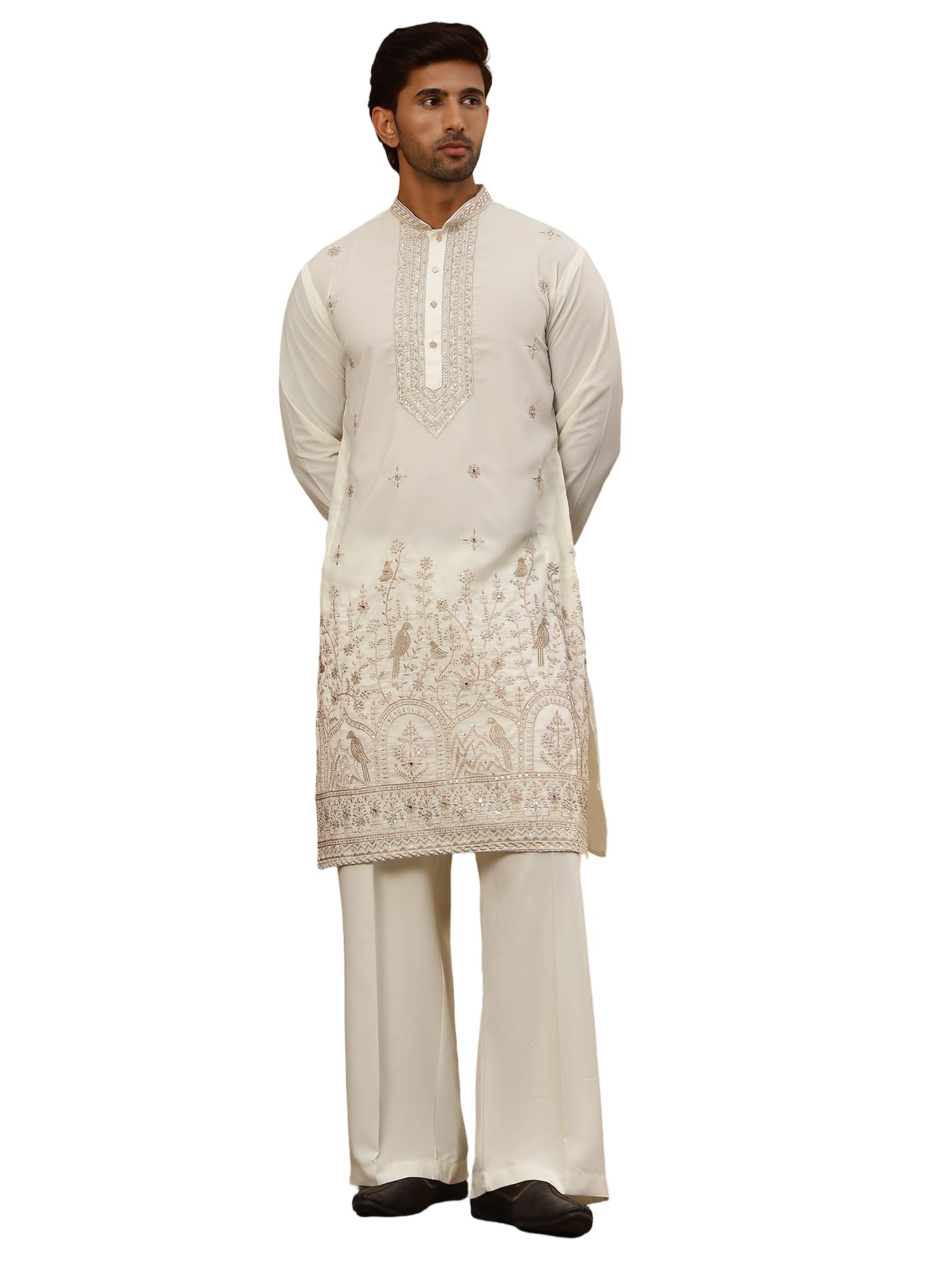 jompers Luxury Japanese Imported Kurta Set for Men (White, S)-picture-41