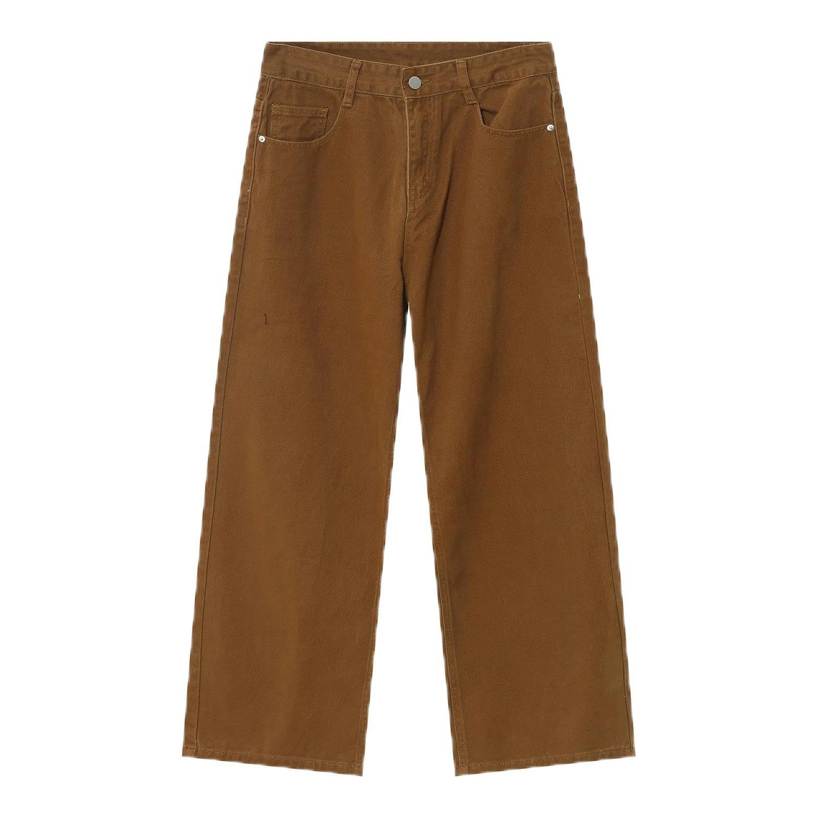 Jean ample style coréen taille mi-haute pour affiner la silhouette sans serrer les hanches - 8