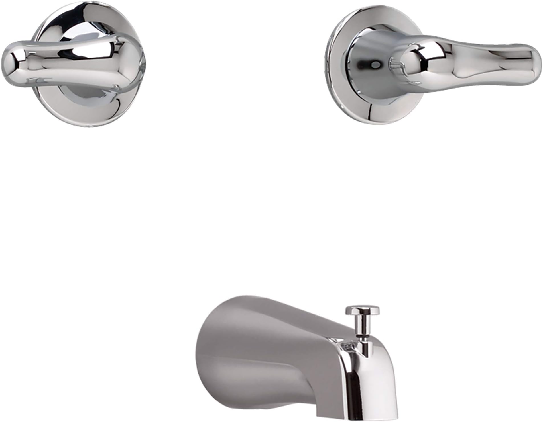 American Standard 3275505.002 Colony Soft Wall-Mounted Tub Filler with Lever Handles, Polished Chrome