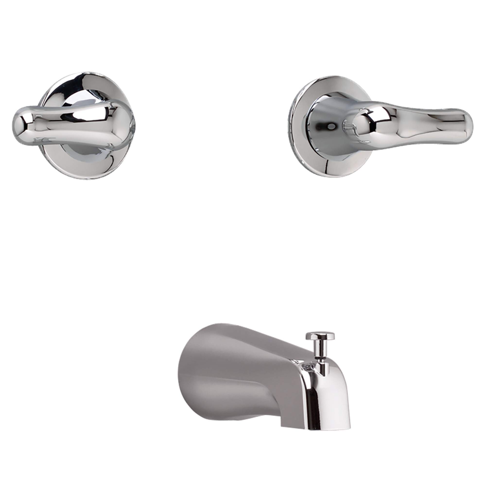American Standard 3275505.002 Colony Soft Wall-Mounted Tub Filler with Lever Handles, Polished Chrome