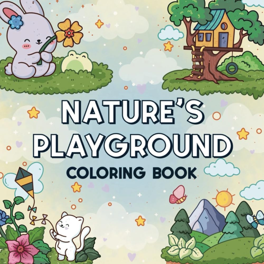 Nature's Playground Coloring Book: Featuring Animals, Plants and Outdoor Fun
