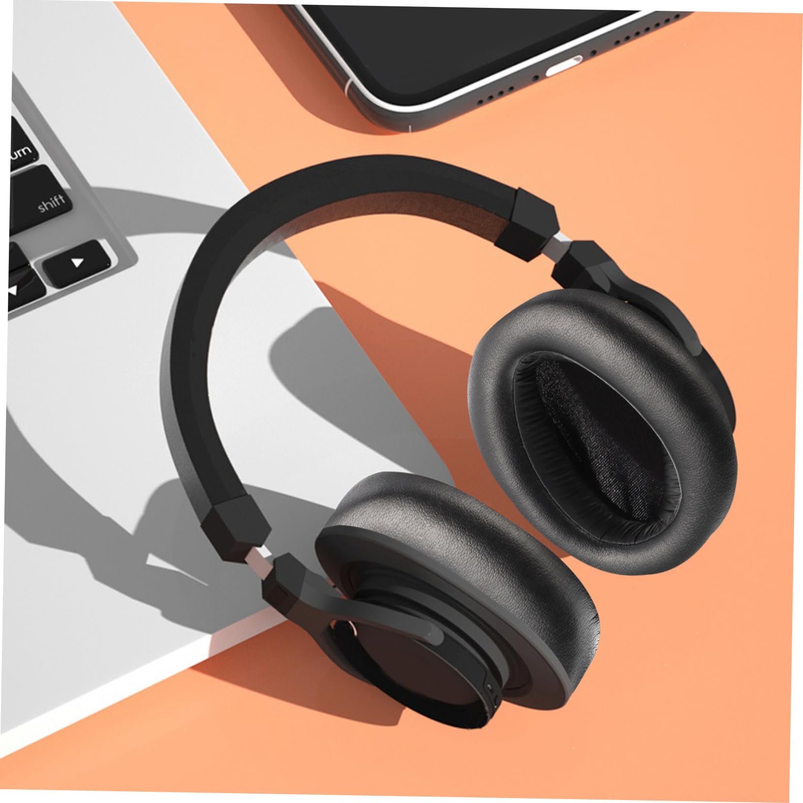 NUOBESTY 3pares Almohadillas De Repuesto para Auriculares Duradera Aislamiento Acústico Color Negro