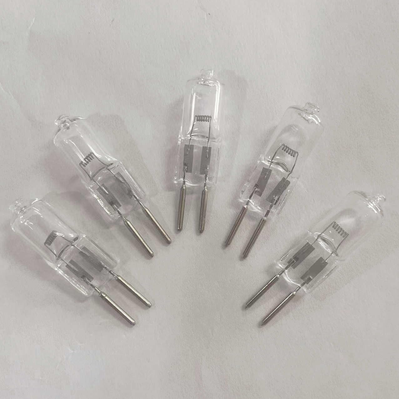 WYLIELAMSH 5PCS GY6.35 Double-pin Base G6.35 Spot Lamp Halogen Bulb Mechanical Light Bulb,24V 50W