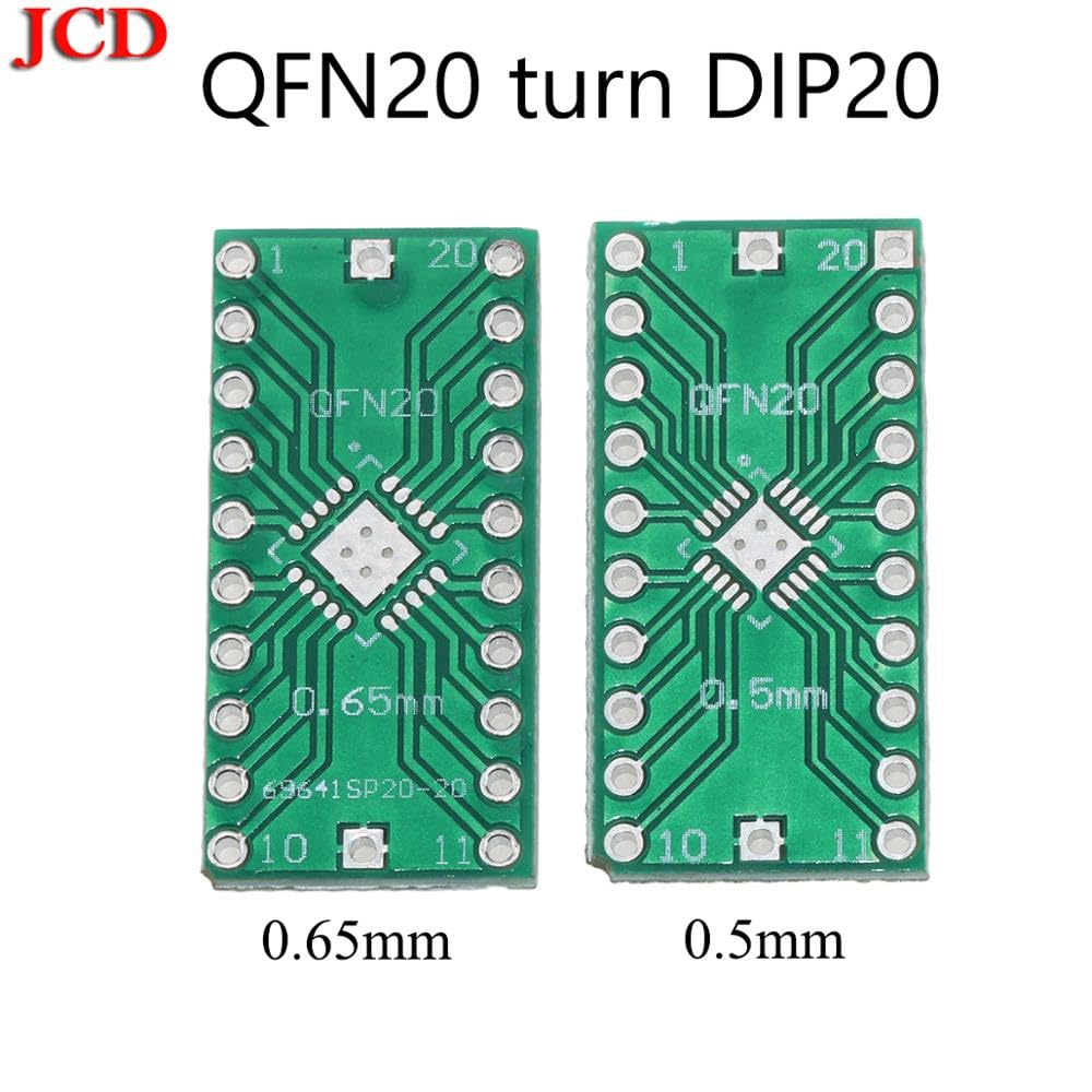 Wiring Connecting Terminals - JCD QFN20 Turn DIP20 DIP Switch Adapter Plate 0.5mm 0.65mm LFCSP20 Pitch IC Adapter Socket/Adapter Plate PCB LFCSP20
