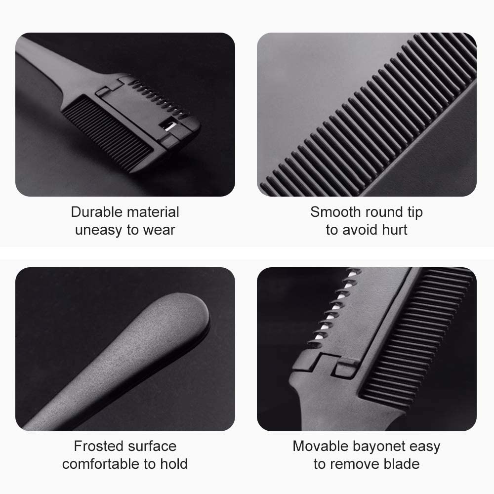 Professional Dual Side Blade Scissor Cutting Trimmer Comb for Slim Haircuts 3