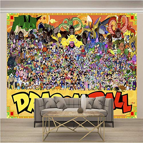 JFSZSD Papier Peint Photo Pokémon animé Papier peint photo Salon Chambre Tv Fond Mural 3D Papier Peint Décoration Murale 350CMx250CM