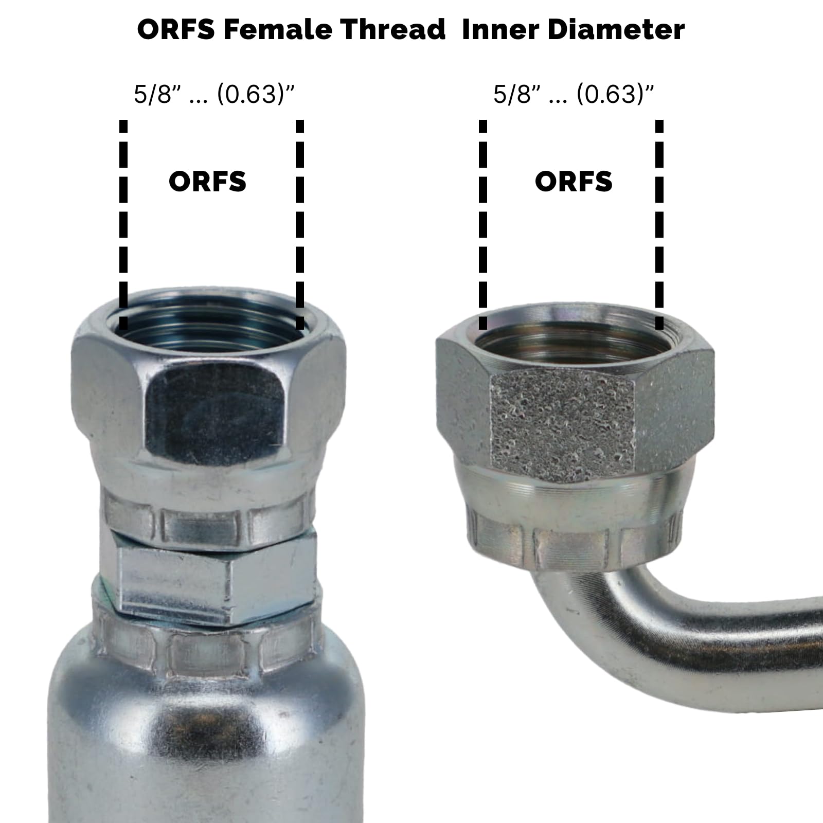 HYDRAULICS DIRECT | FA-UFWTF6-ORFS-ORFS90-48 | 3/8