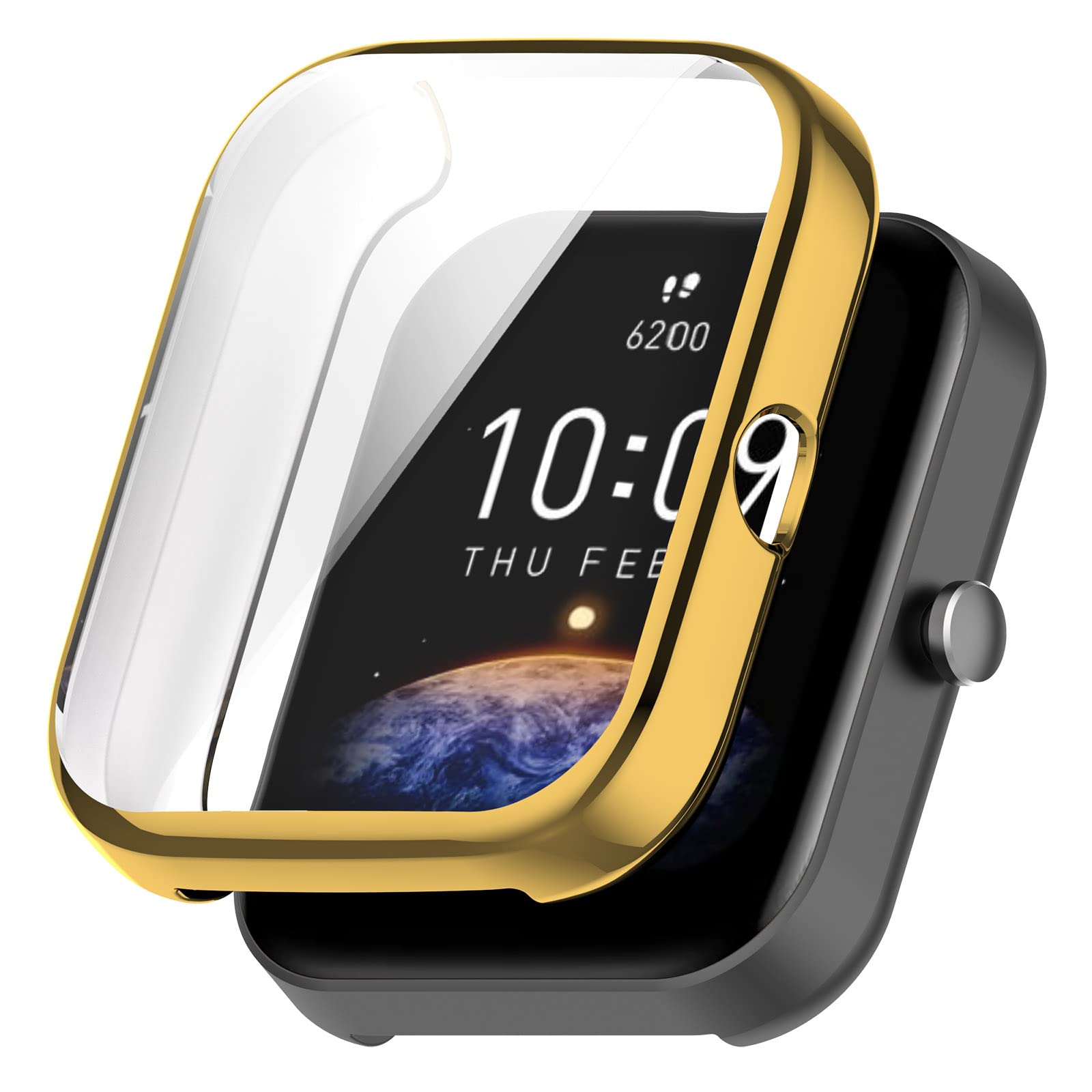 Compatible with Amazfit Bip 3 /Bip 3 Pro Case Cover, Ultra Slim Soft Screen Protector Full Cover Protective Case for Amazfit Bip 3&Bip 3 Pro