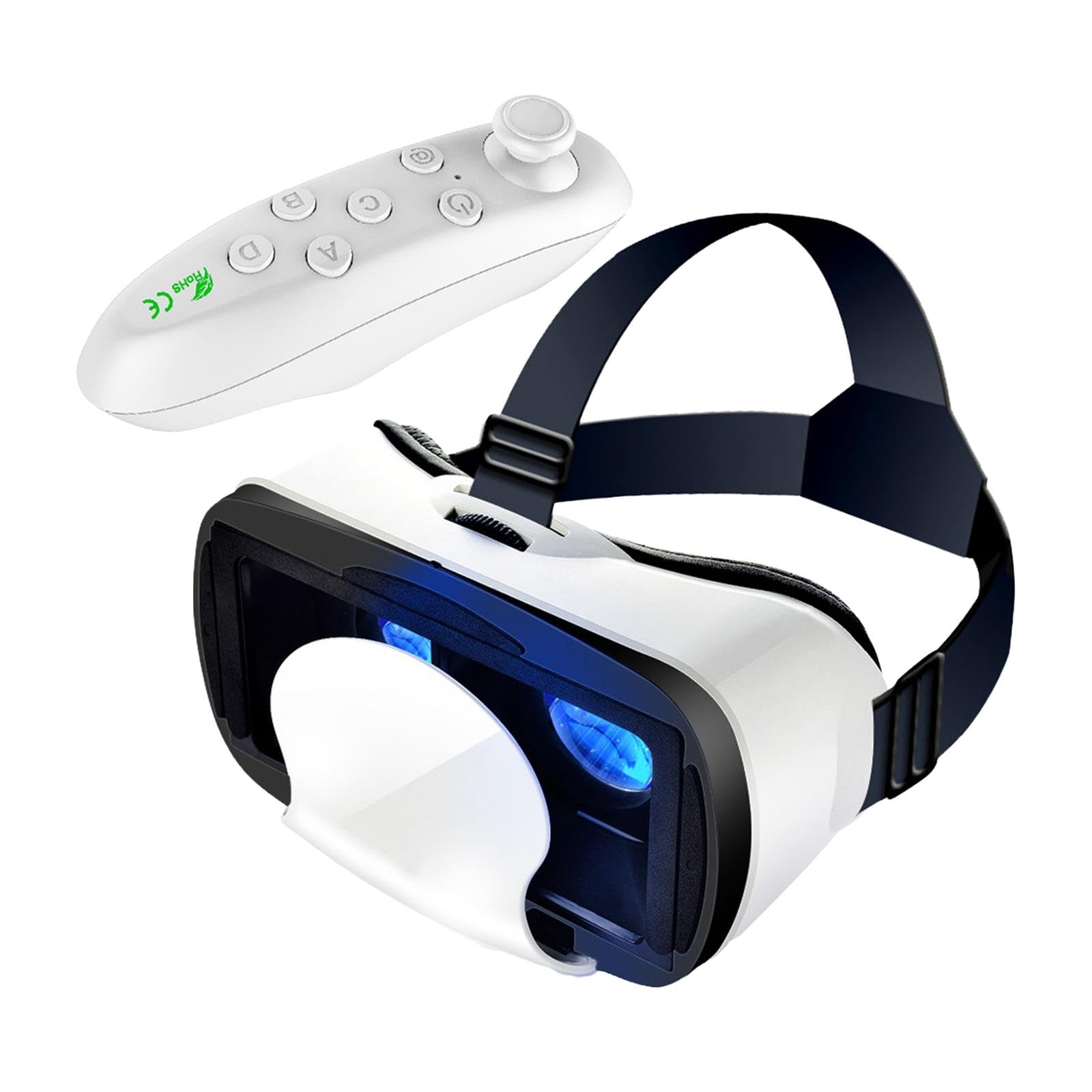 VR Headset Adjustable Blue Light Protected Universal for Mobile Games with Controller | Consumer Electronics | TV Video & Home Audio | TV Video & Audio Accessories-image-36