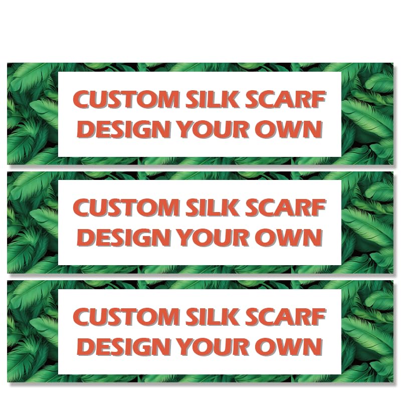 Custom Silk Scarf Design Your Own 3 Pcs 67
