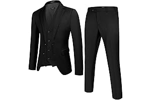 Coofandy 2 Piece Set for Men Suit with Vest Suit,Slim Fit for...