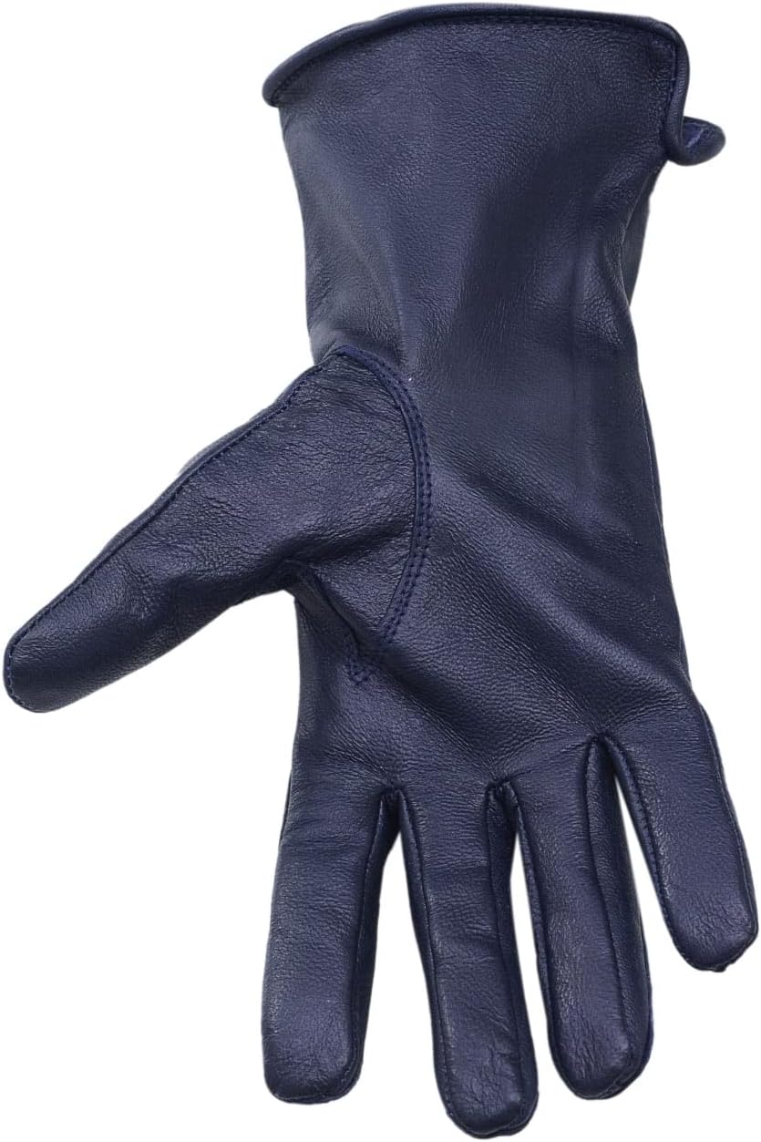 Genuine Leather Unlined Women Dress Gloves With Beautiful Standard Length Extended Up to 2 Inches From Wrist