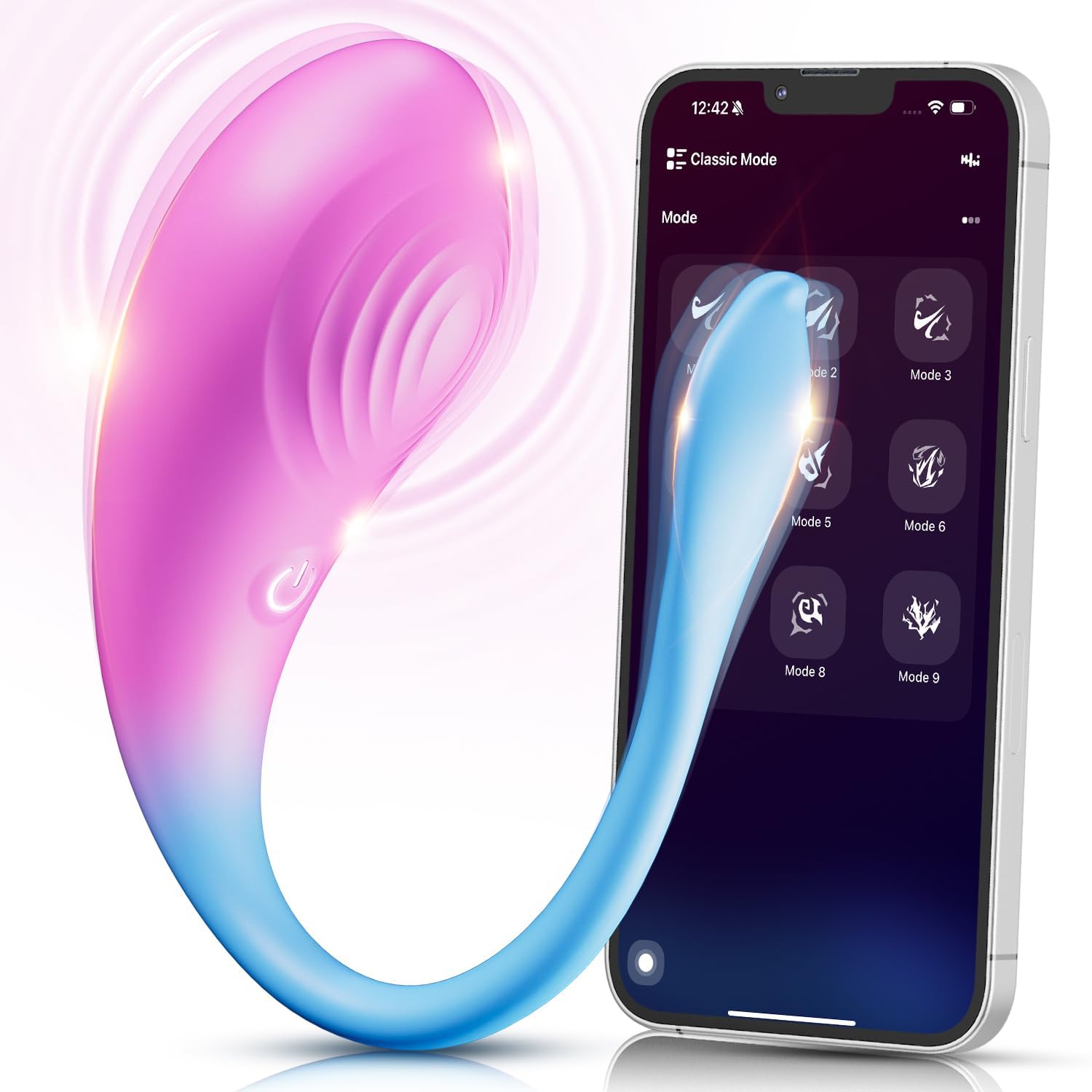 Couples Vibrator Womens Sex Toys - Clitoral G Spot Anal Vibrators with 9 Intense Vibration Modes & App Remote Control, Vibrating Anal Butt Plug Dildo Mini Bullet Vibrators Adult Sex Toys for Women Men