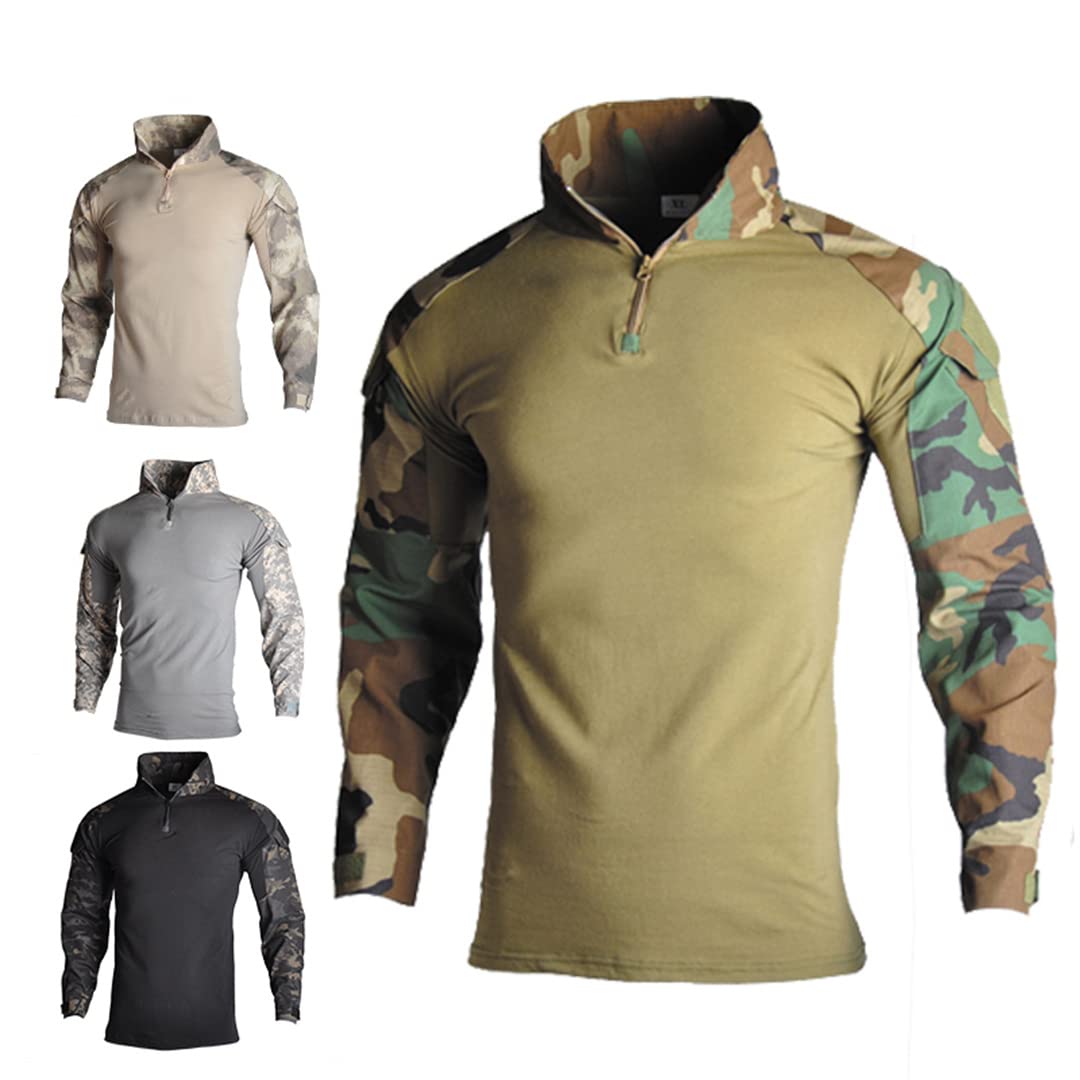 Chemise Tactique Homme Manches Longues - Polyester - Chasse, Randonnée