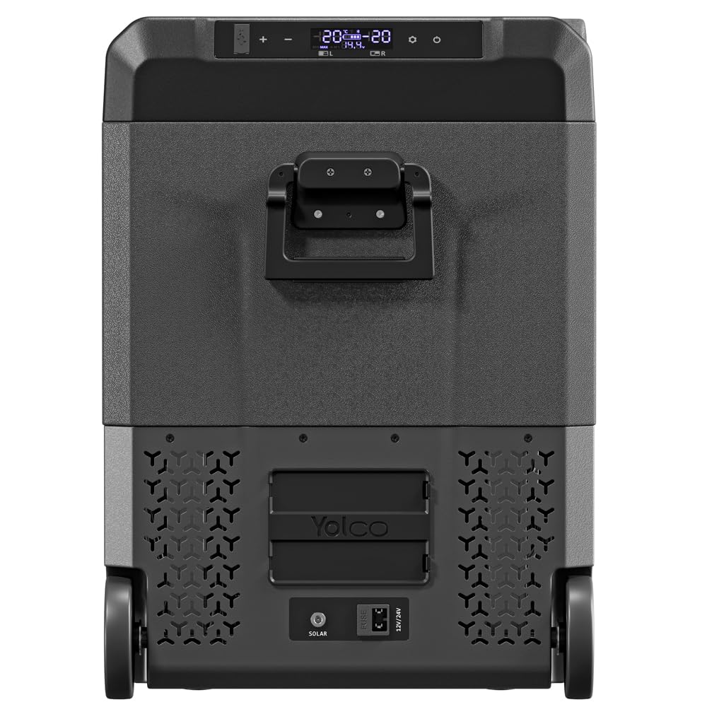 Yolco TCX60 lodówka podróżna z kompresorem, 60 l, Space Grey – Dual Zone 12
