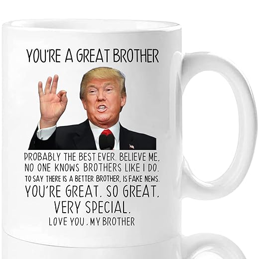 Aurahouse You're A Great Brother Mug, Great Brother Coffee Mug, Birthday Gag Gifts for Brother, Christmas, Father's Day Gifts for Brother, Funny Brother Mug Present Ceramic Cup(White, 11oz)