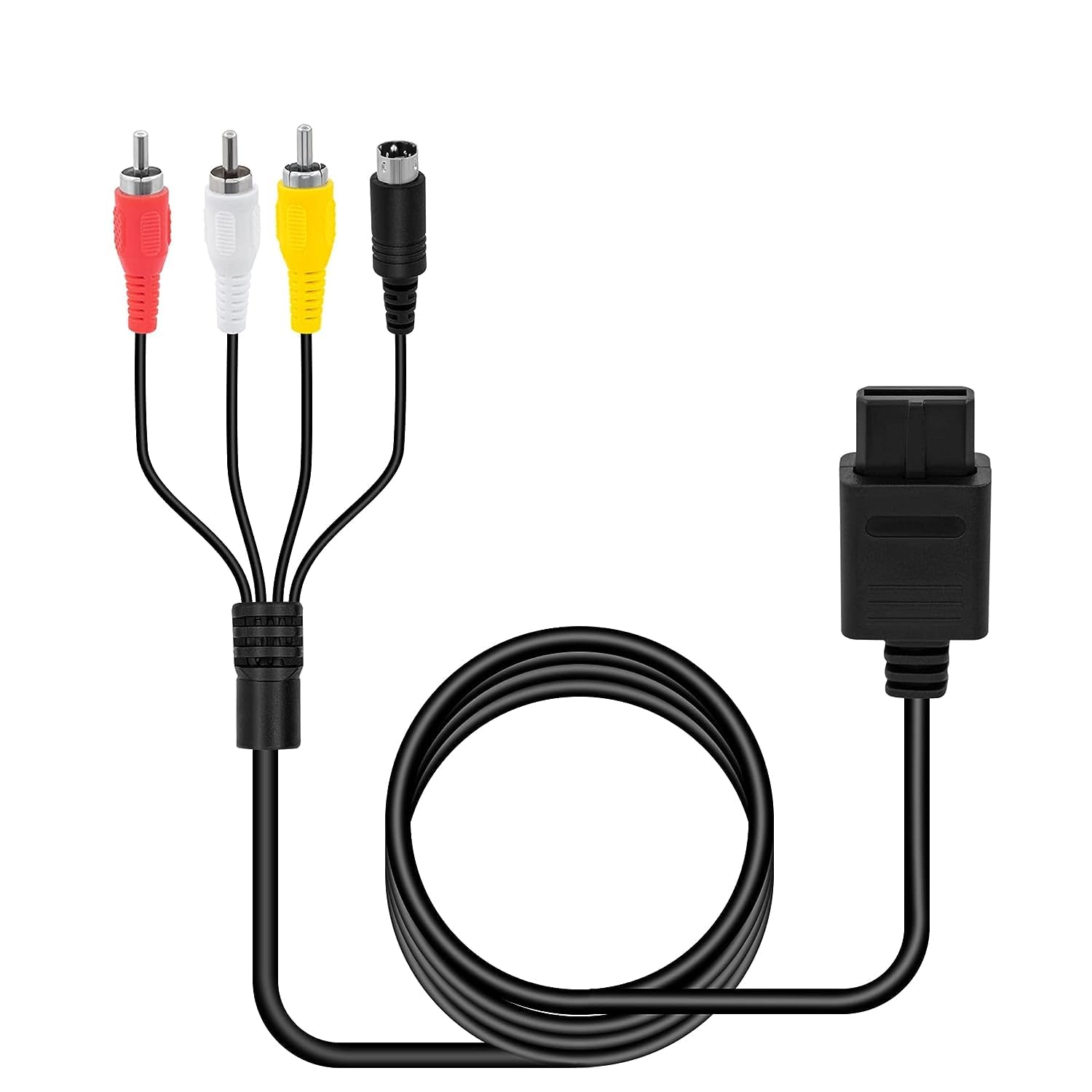 Link-e : Caricatore di Rete, Cavo Audio Video S-Video e Adattatore SCART Compatibile con la Console Nintendo 64 - N64