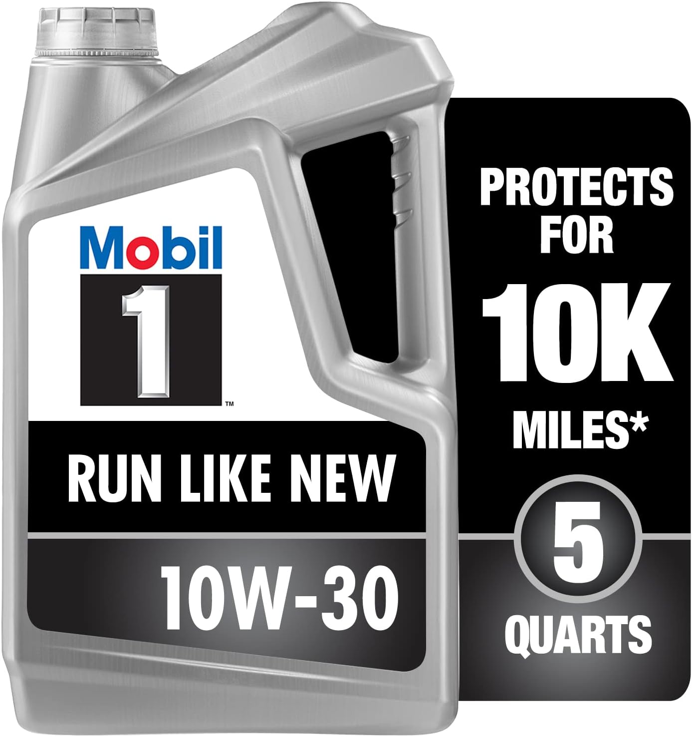Mobil 1 Advanced Full Synthetic Motor Oil 10W-30, 5 Quart