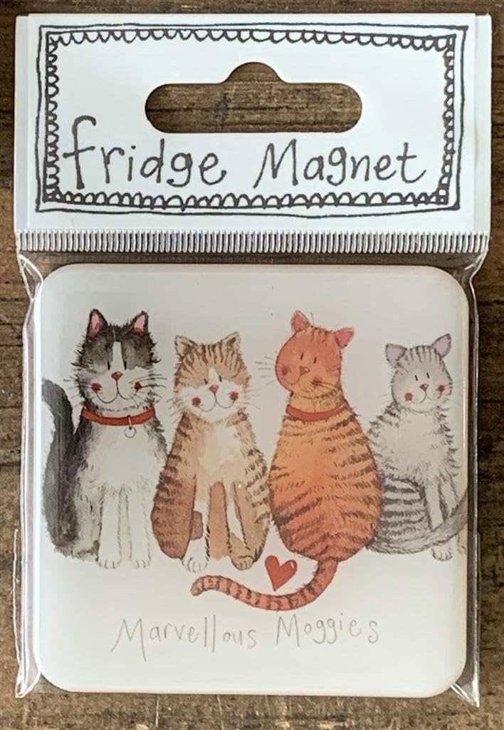 Alex Clark Cute Fun Cartoon Cat Fridge Magnets By (Marvellous Moggies)