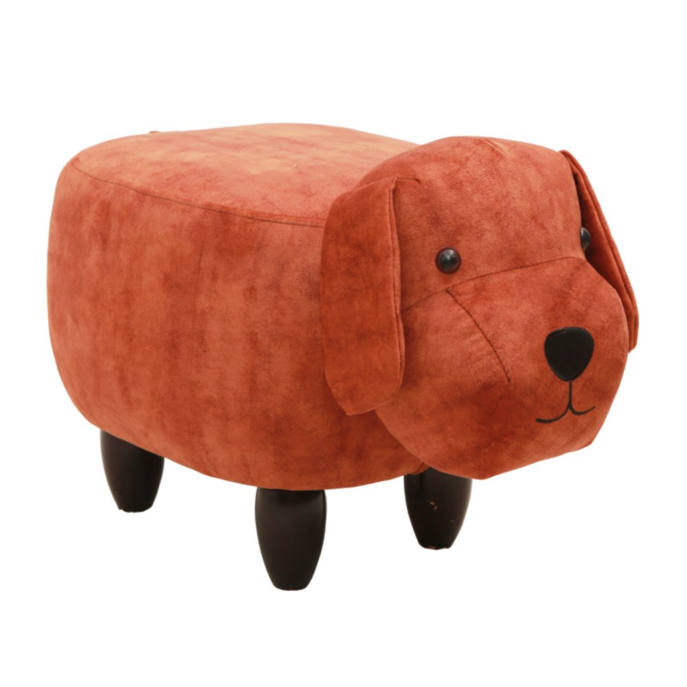Buy HM&DX Upholstered Ottoman Footstool,Animal dog Rideon Footrest