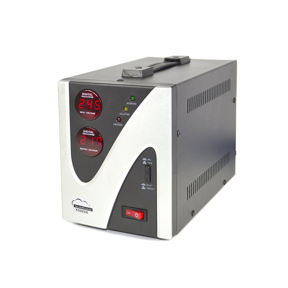 Digtaler Automatic Voltage Regulator Full Protection & High Precision 500VA 300W 140-260V AC 230V