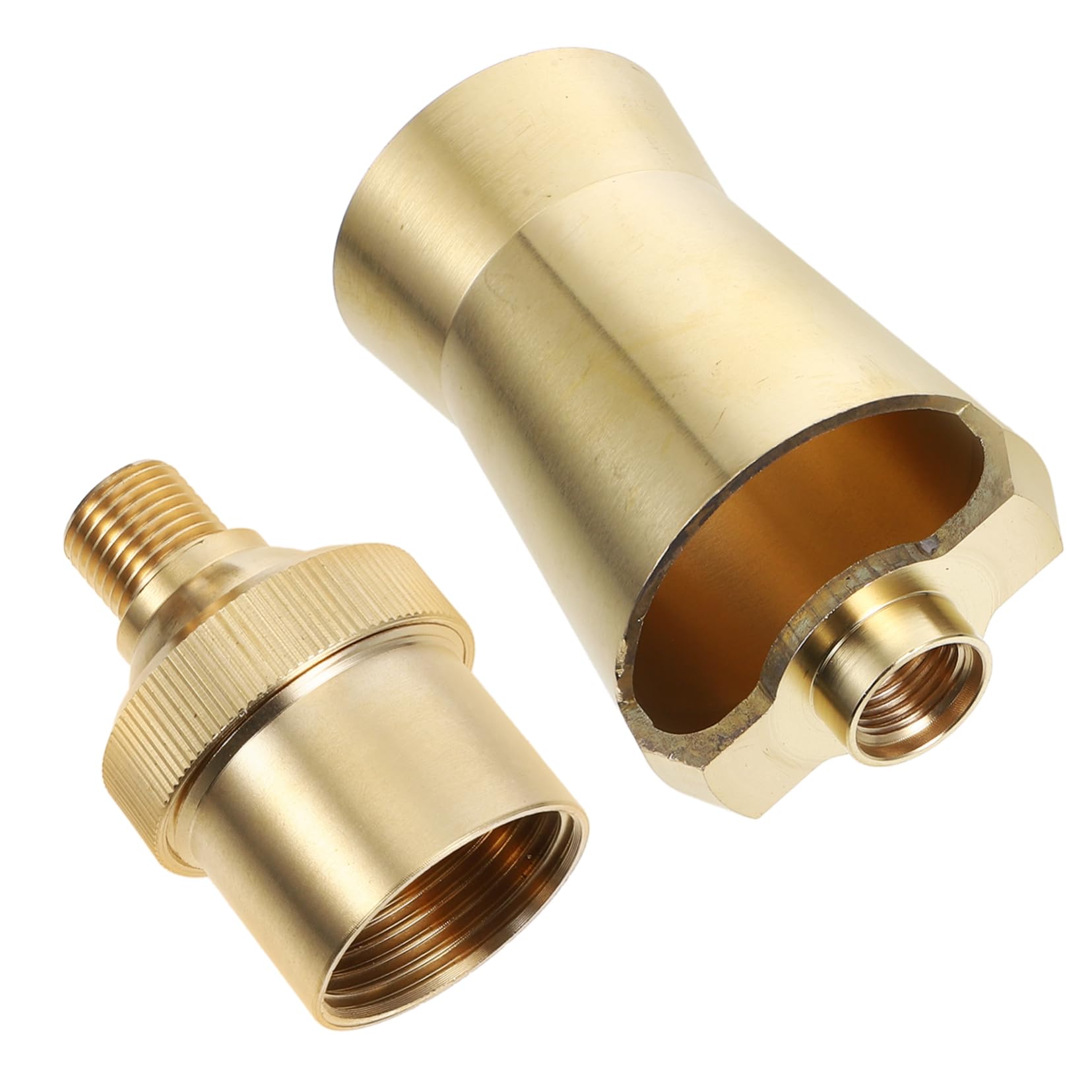 HANABASS Brass Ice Tower Copper Fountain Nozzle Garden Pond Fountain Fan Shaped Water Sprayer