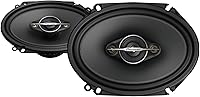 Pioneer TS-A6881F 6x8 4-Way Coaxial Car Speakers Pair - 350W Max, Enhanced Bass, Crisp Treble, Ideal OEM Upgrade