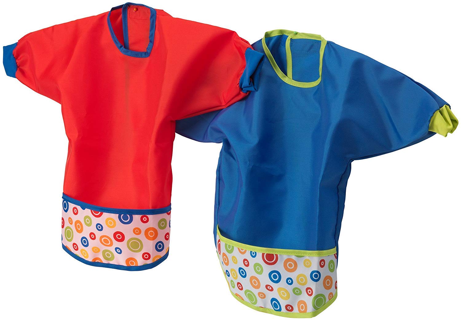 Ikea Baby Bib Set with Sleaves-kladd Prickar - 3 Sets of 2