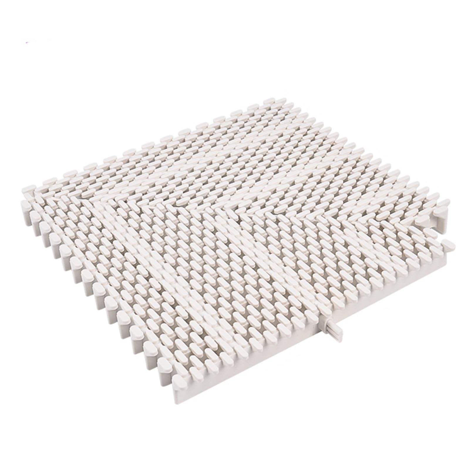 Rejilla de Drenaje para Piscina, Flexible, de plástico ABS Resistente a los Rayos UV, para Ducha, Entrada y Patio (20 x 20 cm, 1 Unidad)