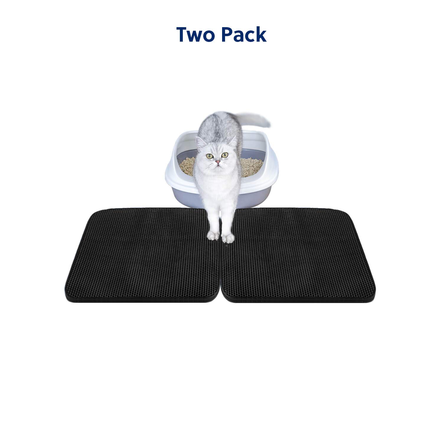 Buy WePet Cat Litter Mat, Kitty Litter Trapping Mat, Double