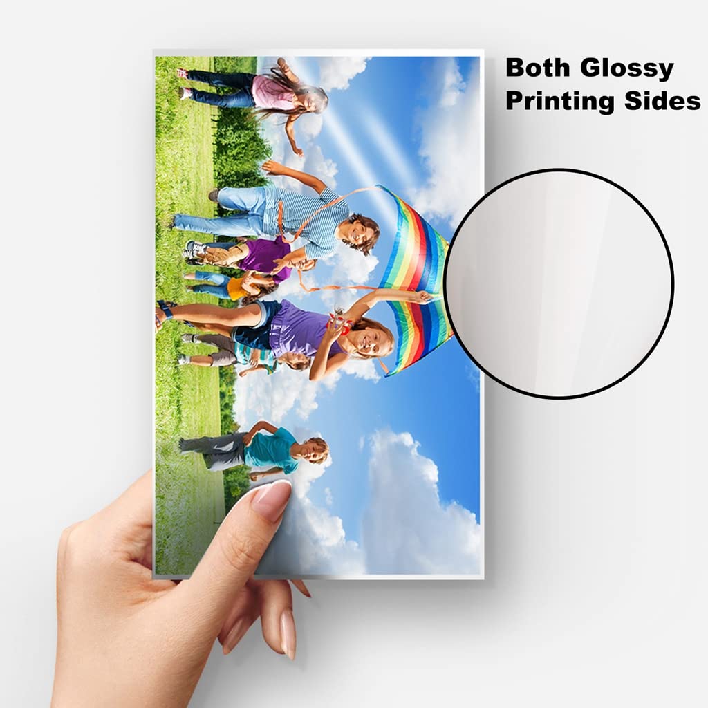 A4 Gruby 300 g/m2 podwójny błyszczący papier fotograficzny do druku atramentowego 100 arkuszy papieru ciężkiego