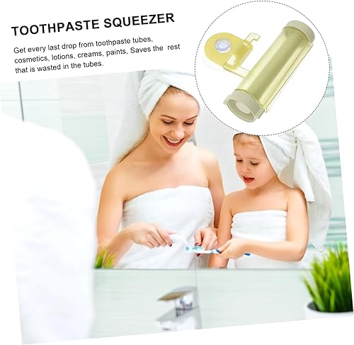 Miniatura 7 de Extrusora de pasta de dientes de 5 piezas, exprimidor facial manual creativo para uso eficiente para la organización del baño y reducción de residuos