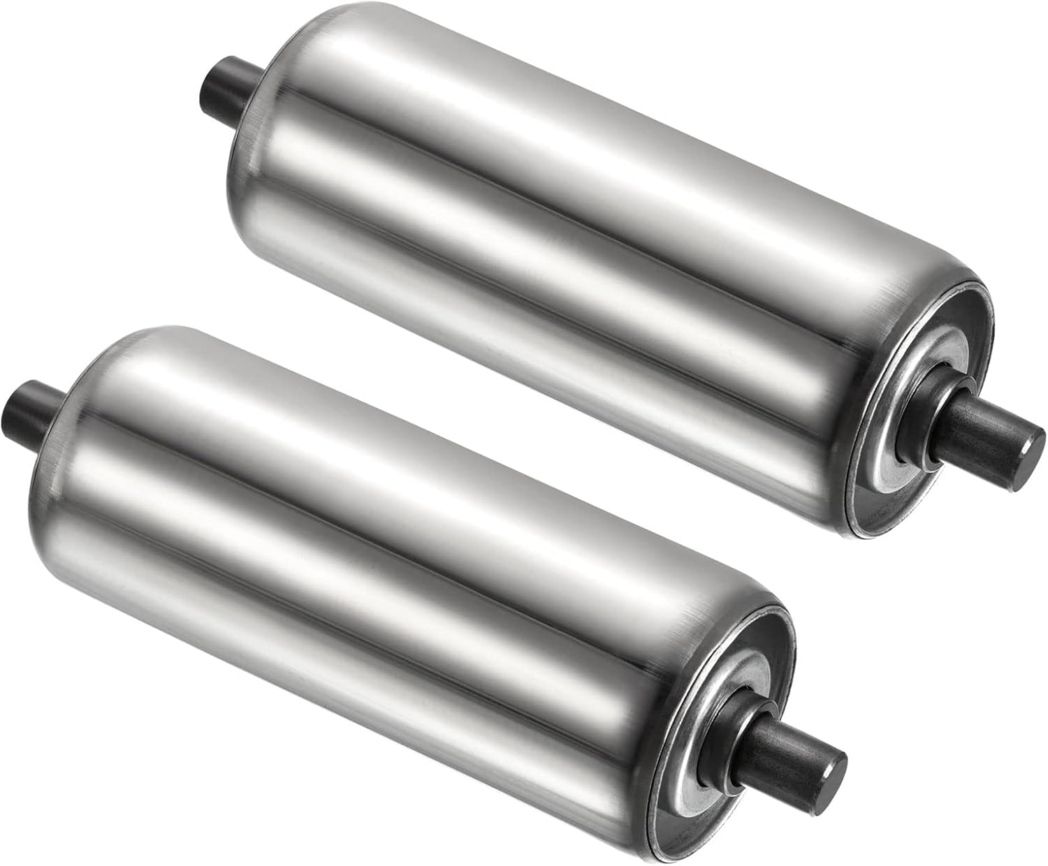 Convoyeur 2 6 2 Remplacement INOX rouleau de transport galvanisé argent 2x6 pour entrepôt