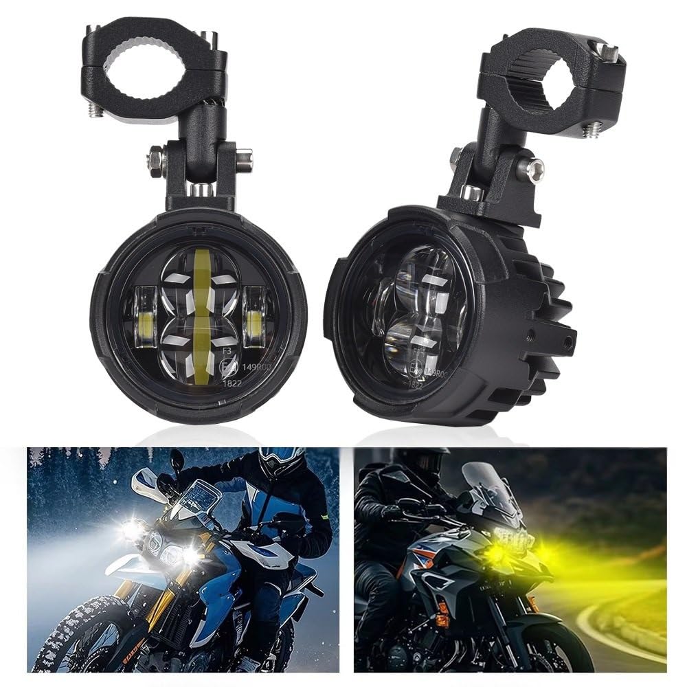 Reflektor Przedni reflektor Reflektor motocyklowy Światła przeciwmgielne Led Światło drogowe Reflektor Reflektor Dwukolorowy Flasher Farol Lampa Para 100W