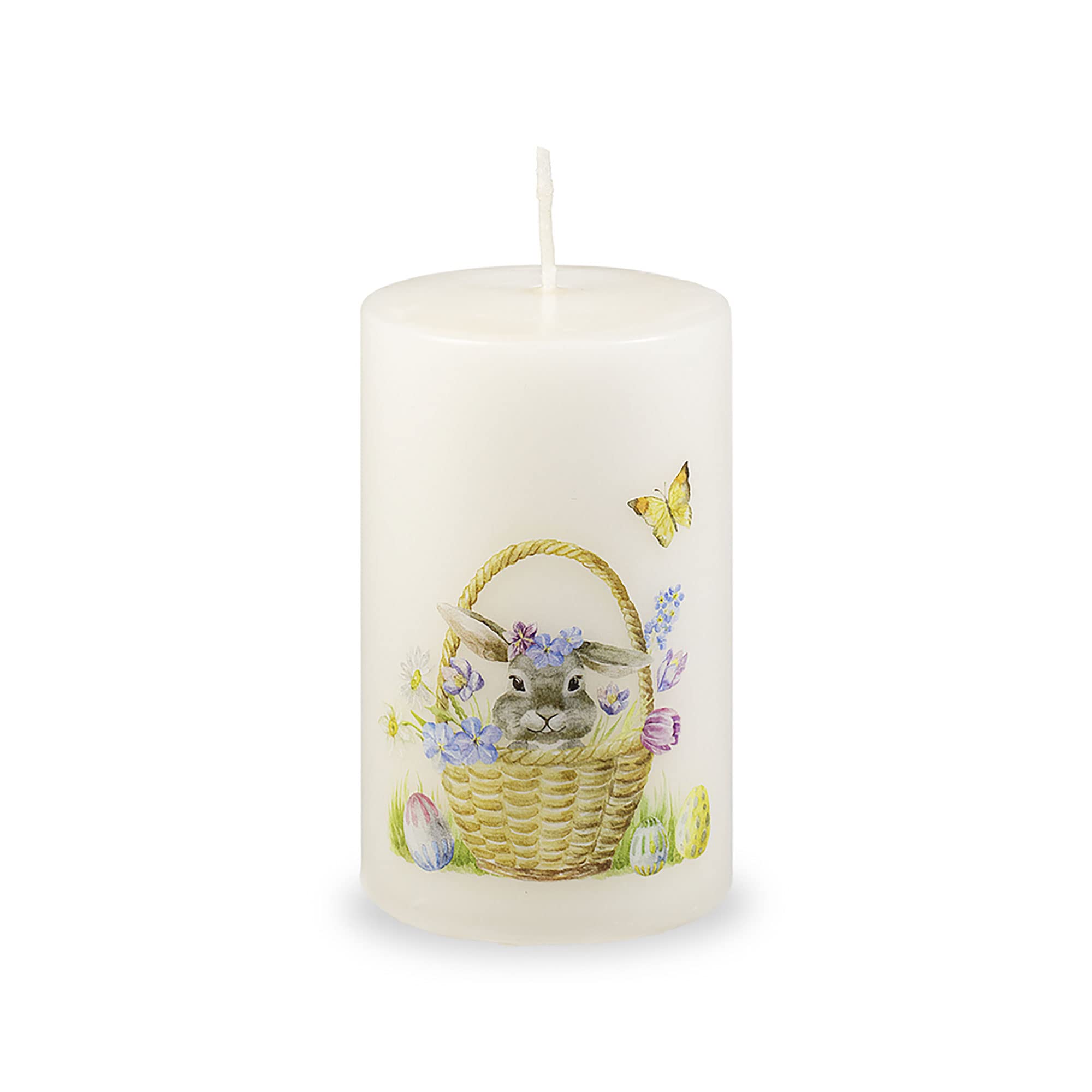 UniparEaster Bunny Candle in Wicker Basket