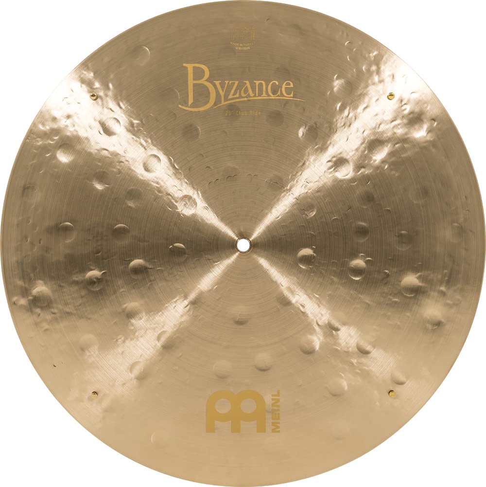 Meinl Cymbals Byzance Jazz Wolfgang Haffner Cymbale Club Ride 20 pouces (50,80cm) pour Batterie – Bronze B20, Finition Traditionnelle (B20JCR)