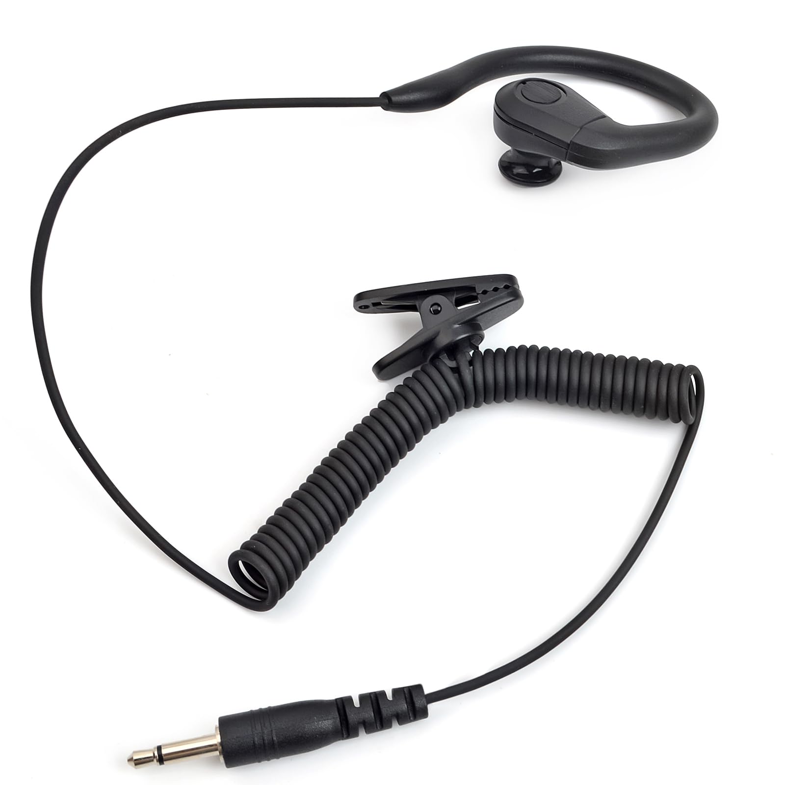 TWAYRDIO 3,5 Mm Radio Ohrhörer – Ein-Ohr-Headset Für Motorola, Kenwood Walkie-Talkies, Nur Hören