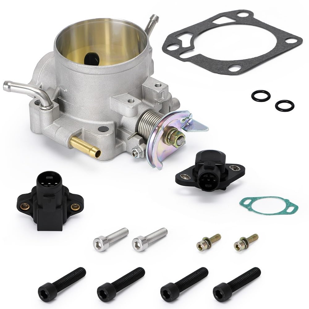 70MM Intake Manifold Throttle Body Kit With TPS MAP Sensor, 58 OFF