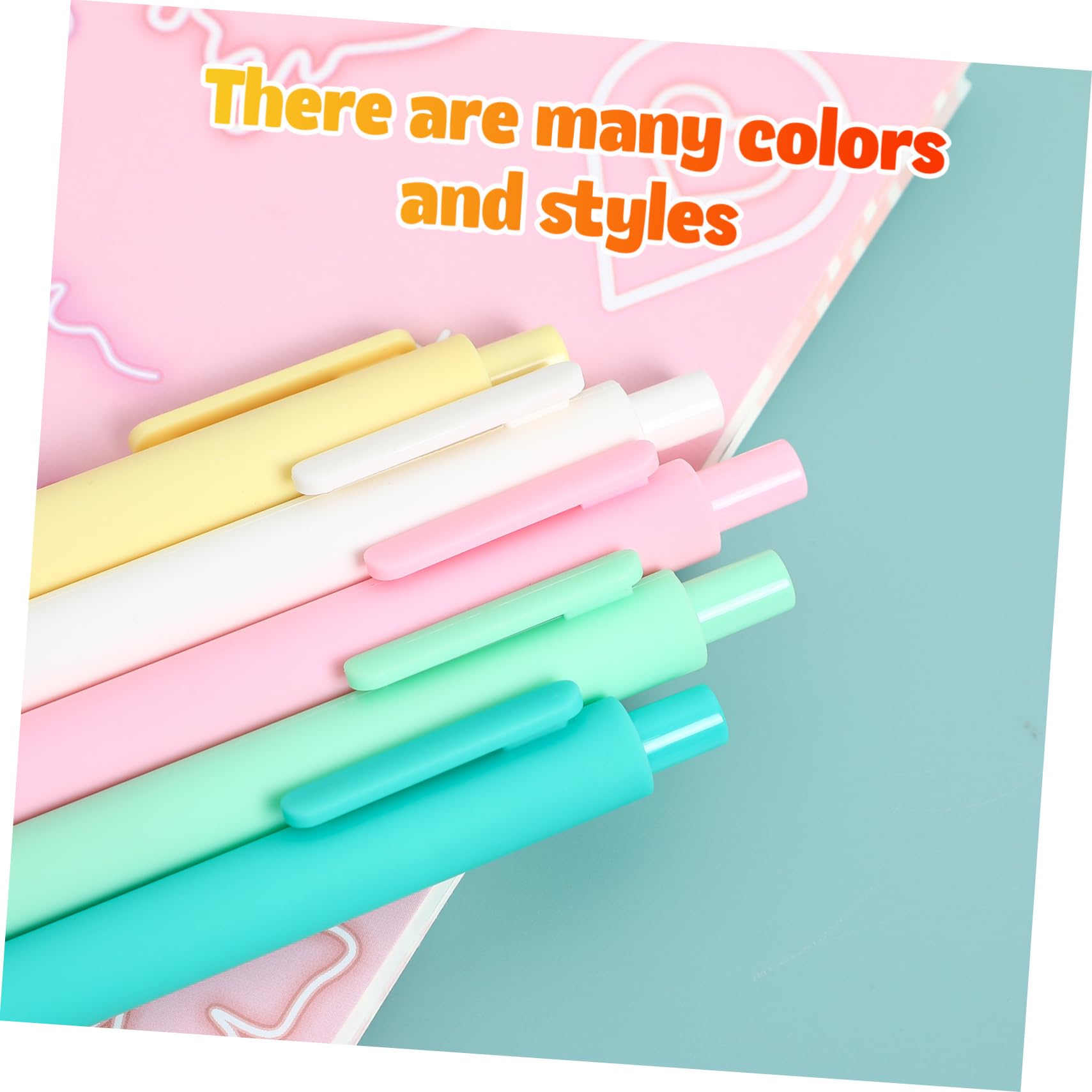 Artibetter 80 pièces Stylos Gel Rétractables Prise Main Confortable Accessoires de Bureau Pack
