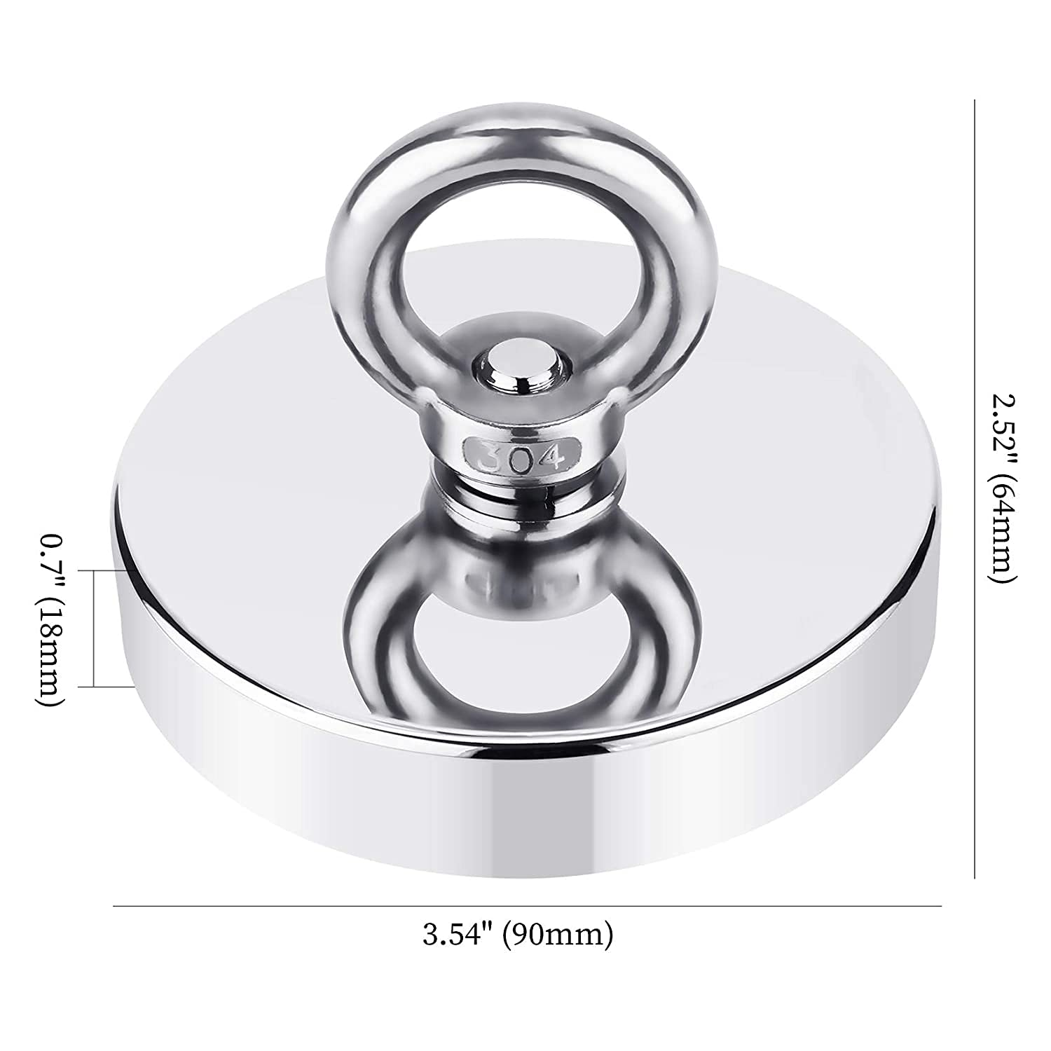 4x Neodym Magnetfischen Bergemagnet Set Angelmagnet Stark Magnet Angeln 45KG 4x Neodym Magnetfischen Bergemagnet Set Angelmagnet Stark Magnet Angeln 45KG