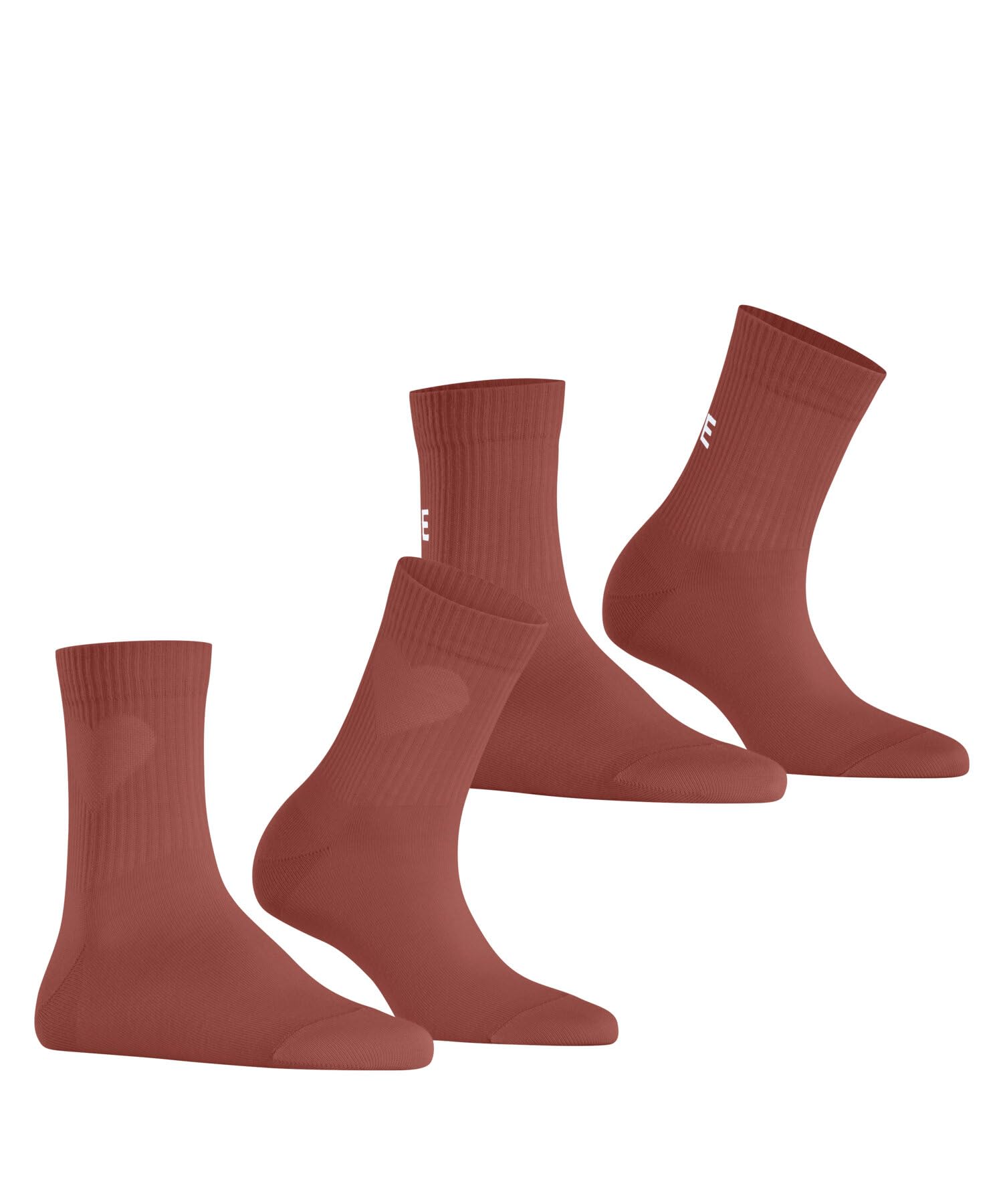ESPRIT Kobiety Skarpety Heart & Love Multipack W Sso bawełna z wzorem 2 Pak, Czerwony Rust Red 8721, 35-38