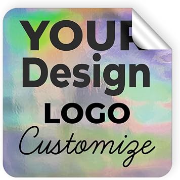 MC MOTOPARTS 2 3 Square Sticker Custom Image Business Logo Text Icon Events Labels Design Printing Holographic Kit