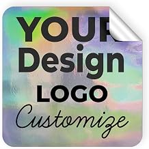 MC MOTOPARTS Square Sticker 50 100 200 Custom Image Business Logo Text Icon About Us Labels Design Printing Holographic