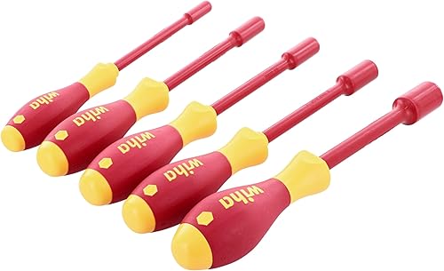 Vista 6 de Wiha 33490 Juego de destornilladores hexagonales con mango en T, pulgadas, 1000 voltios, 6 piezas