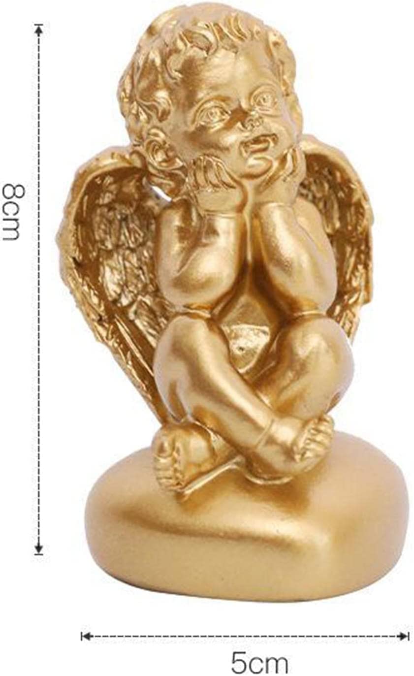 Figurka Ogrodowa,Stół barowy figurka dekoracja ogrodowa do rzeźby ozdoby do domu anioł z żywicy szczegółowa ozdoba ozdoba Cherub półka prezent