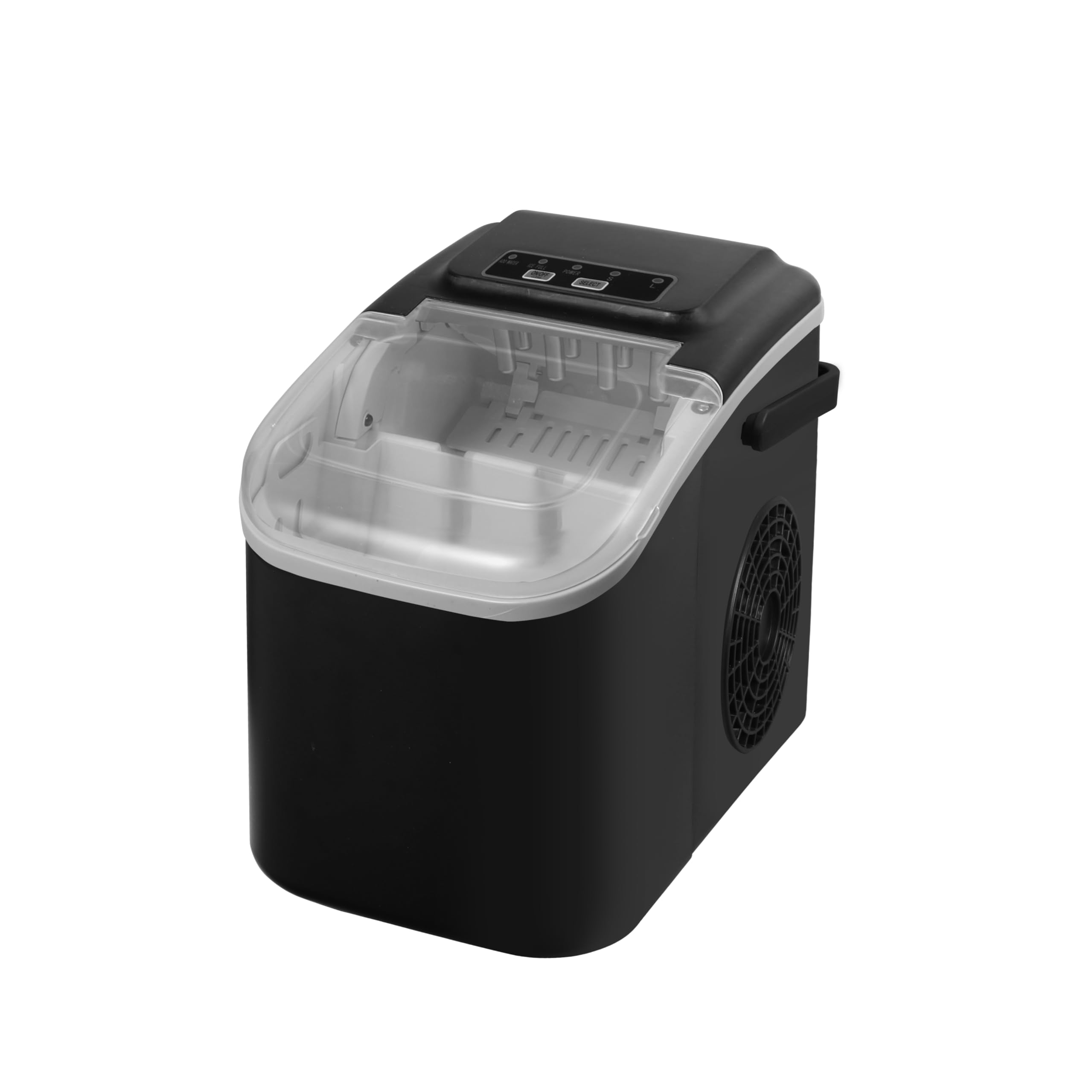 WELLENT Macchina Ghiaccio Portatile in Acciaio Inox - 8 Cubetti in 6 Minuti, 12KG/24 Ore, 2 Dimensioni di Ghiaccio, Funzione Autopulente - Ideale per Casa/Cucina/Ufficio/Bar
