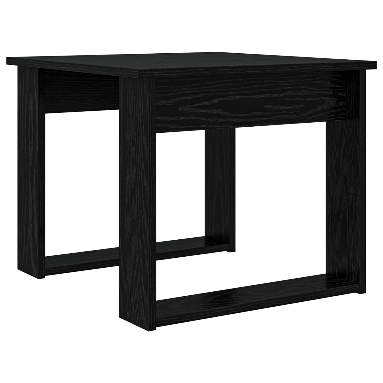 Set di 2 tavolini da caffè in legno effetto rovere | Tavolino salvaspazio per il soggiorno con design robusto e utilizzo flessibile come tavolino da caffè.