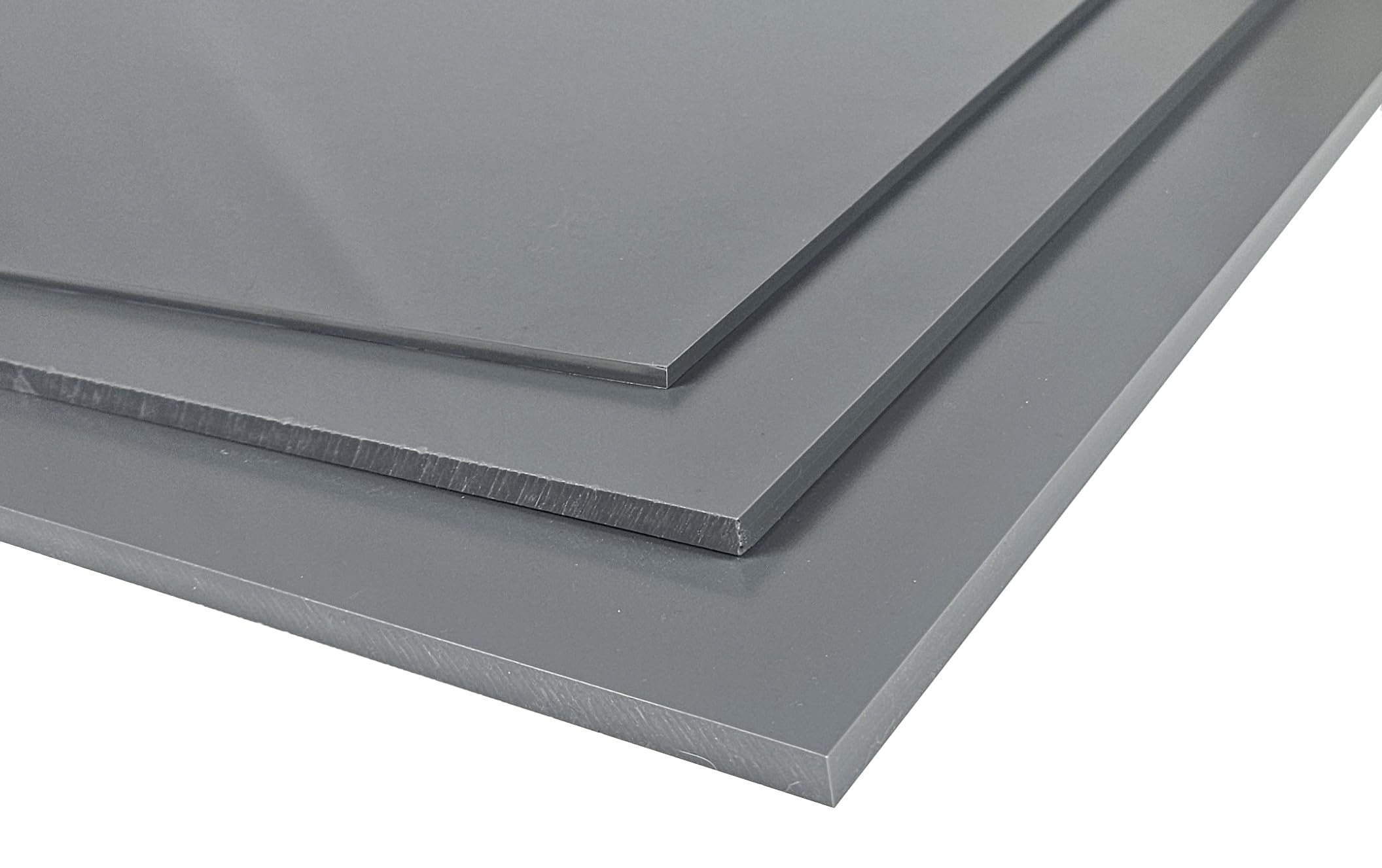 Piastra rigida in PVC 1-10 mm nero/bianco/grigio Trovidur® Vekaplan® in plastica (1, grigio ferro, 1000 x 495 x 10 mm)