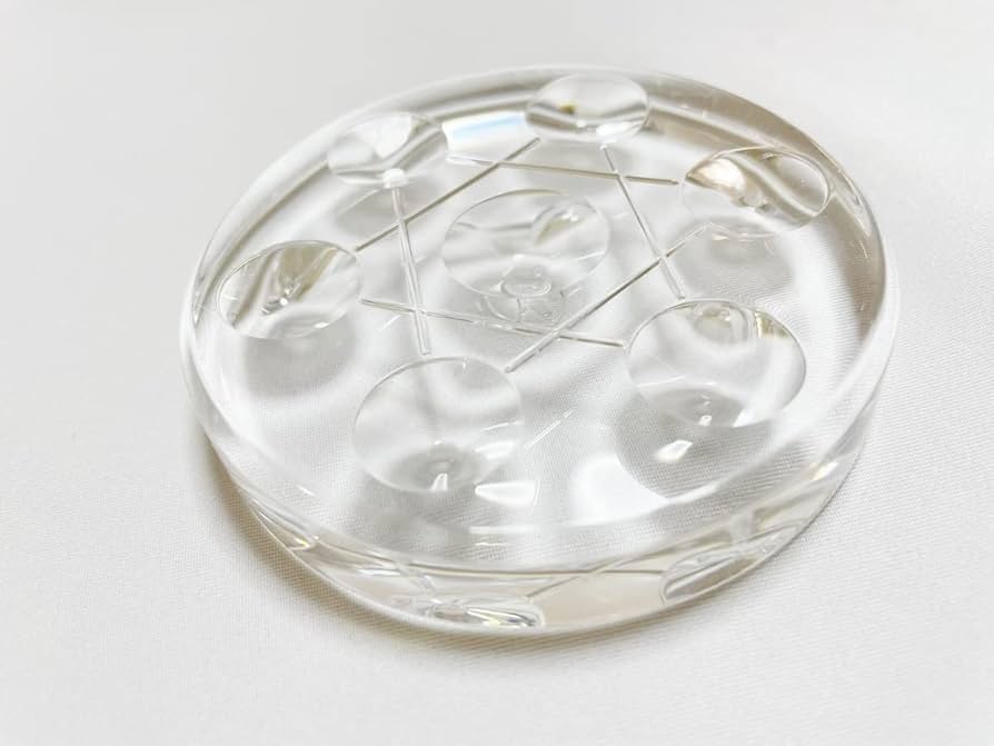 六芒星の台座と水晶 Amazon.co.jp: 六芒星台座 六芒星台 六芒星 風水 浄化 天然石 丸